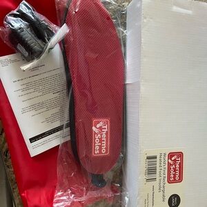 Thermo Soles Rechargeable Heated Insoles - Red. Men’s size large